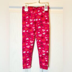 Heart Patterned Kids Leggings